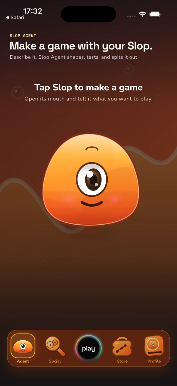 Slop Agent app introduction